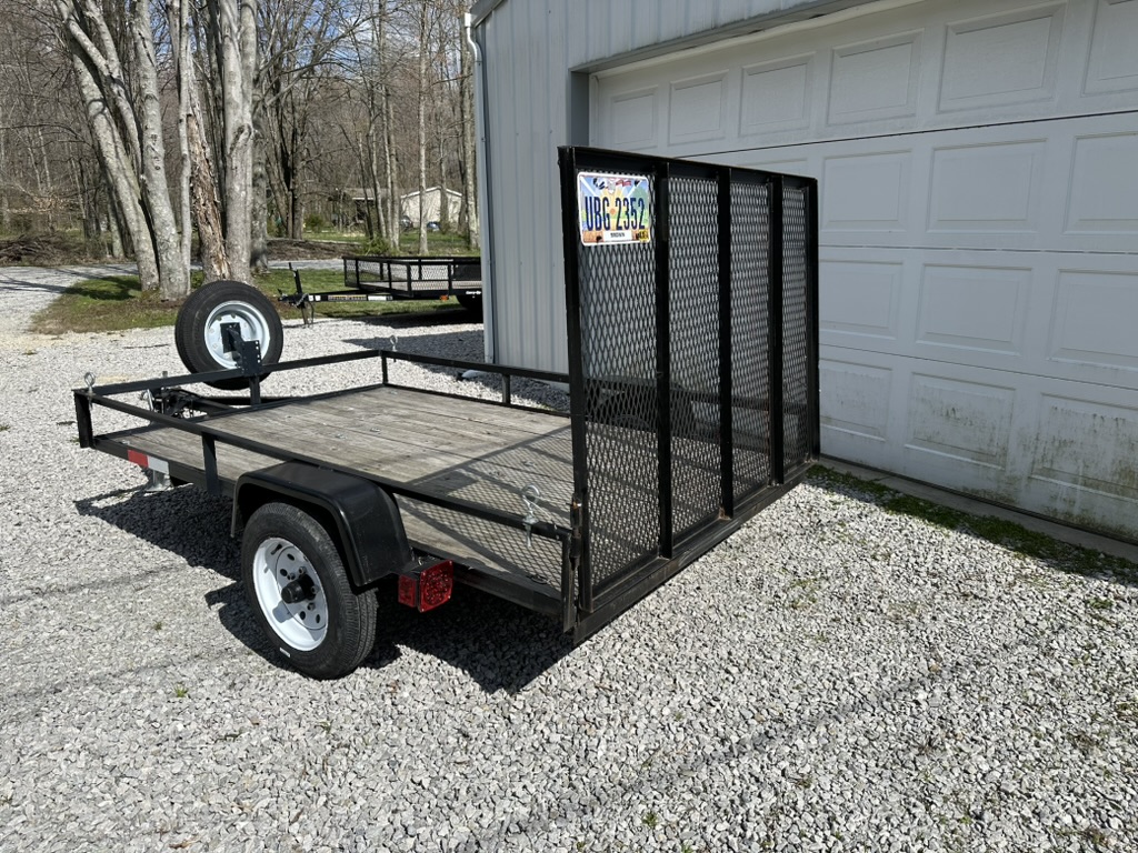 2022 5x8 Utility Trailer - View from Back Driver Corner
