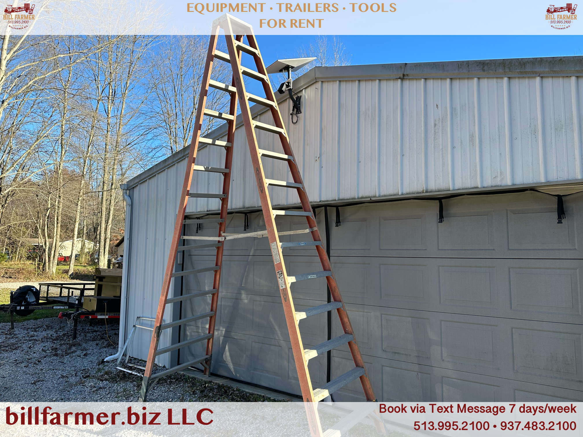 14' Double-Sided Step Ladder